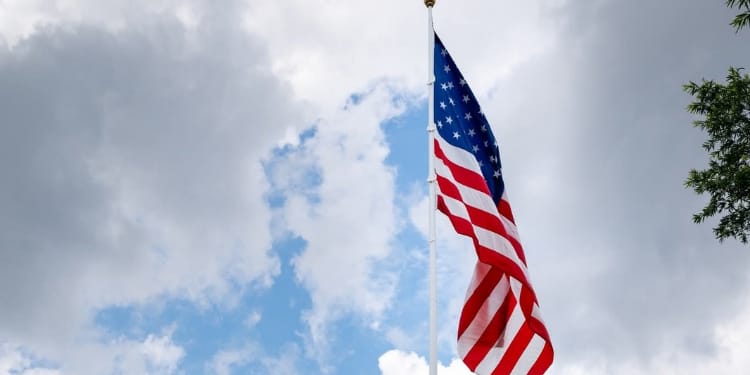 American flag flying on top of the White House. PHOTO/GOP.