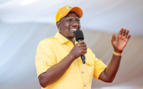 President William Ruto during a meeting with UDA grassroots leaders from Nyeri County. PHOTO/PCS.