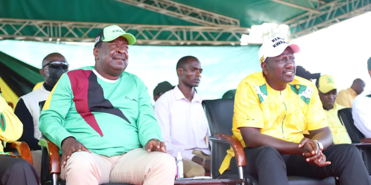 President William Ruto and Prime CS Musalia Mudavadi. PHOTO/Courtesy.