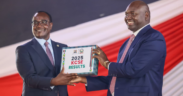 Education CS Juliuas Ogamba with Basic Education PS Julius Bitok. PHOTO/Bitok X.