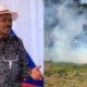 A photo collage showing Kalonzo Musyoka and teargas being thrown at a vehicle during Rigathi Gachagua church service in Othaya.