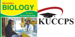A photo collage of Biology form four KLB and KUCCPS logo. PHOTO/Courtesy.