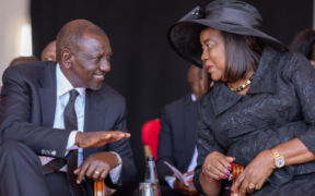 President William Ruto with Dr. Ida Odinga. PHOTO/PCS.