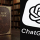 A photo collage of a Bible and ChatGPT logo. PHOTO/Courtesy.