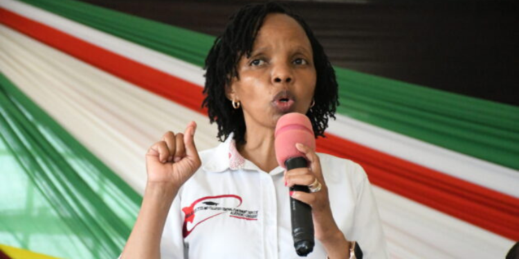 KUCCPS CEO Agnes Mercy Wahome. PHOTO/Courtesy.