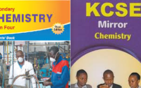 Chemistry form four KLB book and Mirror Revision book. PHOTO/Courtesy.