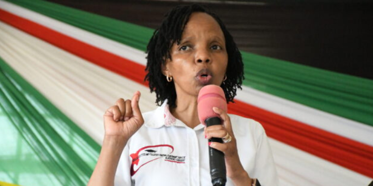 KUCCPS CEO Dr. Agnes Wahome In A Past Event. PHOTO/ File