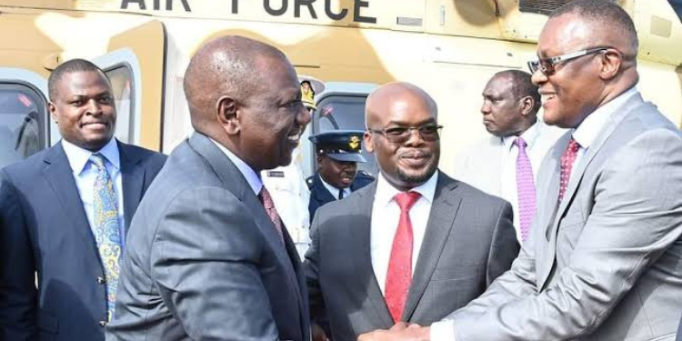 President William Ruto with Eliud Owalo during a past event. PHOTO/Courtesy.