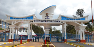 The image shows the entrance to Kenyatta University Image/KU/File