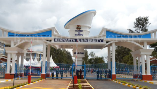 The image shows the entrance to Kenyatta University Image/KU/File