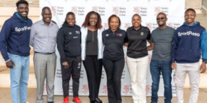 The image shows Kenya Rugby Union officials during signing of partnershipsImage/KRU/X