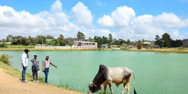 The image shows a section of the Tala Dam PHOTO/Pius/Nation Media