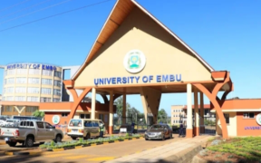 The image shows entrance to Embu University PHOTO/File