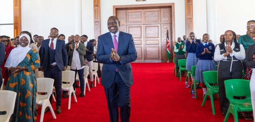 President William Ruto, when he presided overthe Gold Award Presentation to youth under the President’s Award Programme at State House, Nairobi/PCS