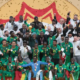 Senegal celebrate their victory after edging Morocco in the 2925 AFCON final. PHOTO/CAF