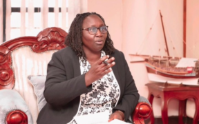 Labour and Social Protection Cabinet Secretary Hanna Wendot During A Meeting At Her Office In Nairobi Today February 2. PHOTO/ Wendot.