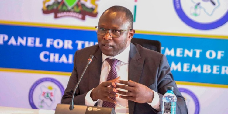 IEBC Chairperson Erastus Ethekon In A Past Event. PHOTO/ NTV