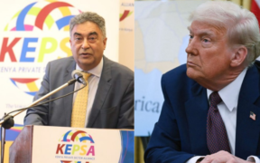 A Photo Collage of KPSEA'S Jaswinder Bedi And President Donald Trump. PHOTO/ File