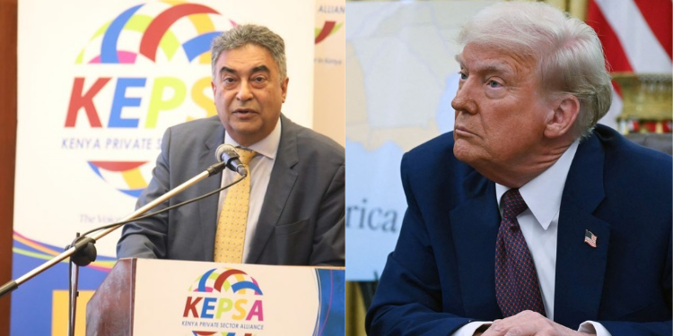 A Photo Collage of KPSEA'S Jaswinder Bedi And President Donald Trump. PHOTO/ File