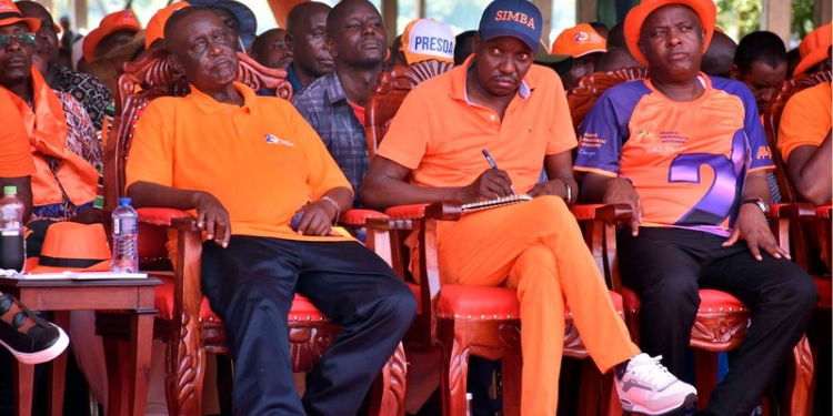 ODM Team Led By Dr. Oburu Oginga and Governor Simba Arati. PHOTO/ File