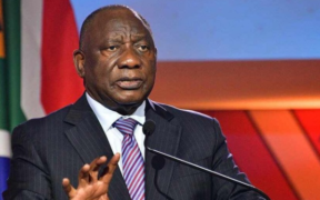 South African President Cyril Ramaphosa During A Past Event In South Africa. PHOTO/ File