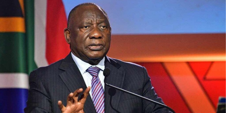 South African President Cyril Ramaphosa During A Past Event In South Africa. PHOTO/ File