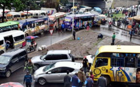 Matatus and Personal Vehicles Stuck in Traffic In One of the Nairobi City Highways. PHOTO/ File