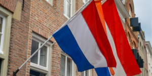 Dutch Flag On A Building in the Netherlands. PHOTO/ File 