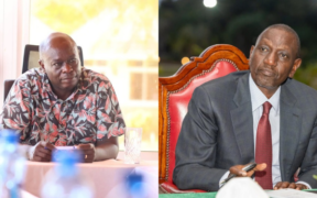 Collage photo of DCP leader Rigathi Gachagua and sitting president William Ruto PHOTO/Accounts