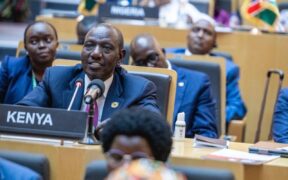 President William Ruto during the 39th Ordinary Session of the Assembly of Heads of State and Government in Addis Ababa, Ethiopia. PHOTO/@WilliamsRuto/X