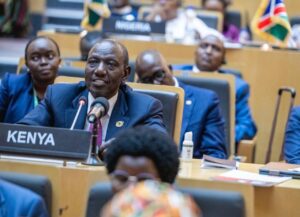 President William Ruto during the 39th Ordinary Session of the Assembly of Heads of State and Government in Addis Ababa, Ethiopia. PHOTO/@WilliamsRuto/X