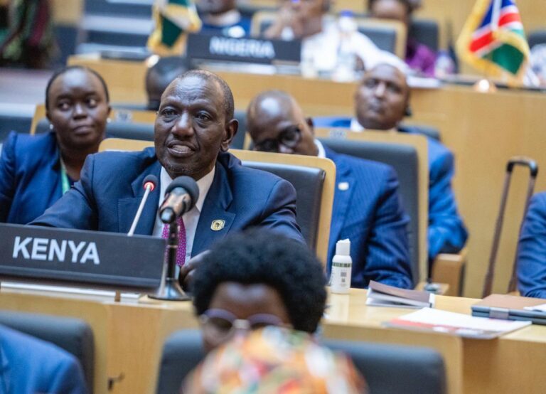 President William Ruto during the 39th Ordinary Session of the Assembly of Heads of State and Government in Addis Ababa, Ethiopia. PHOTO/@WilliamsRuto/X
