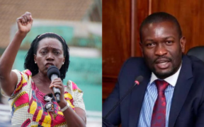 A Photo Collage of Martha Karua and Edwin Sifuna. Photo/ File