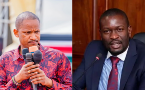 A Photo Collage of Embakasi East MP Babu Owino and Nairobi Senator Edwin Sifuna. PHOTO/ File