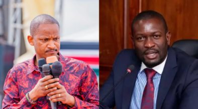 A Photo Collage of Embakasi East MP Babu Owino and Nairobi Senator Edwin Sifuna. PHOTO/ File