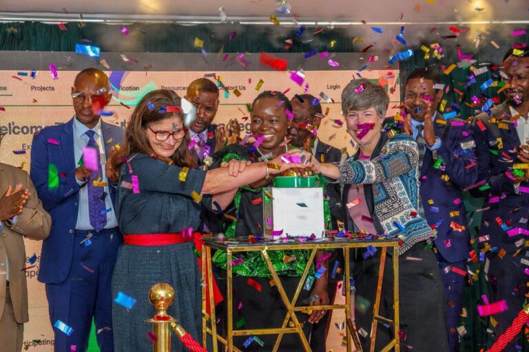 Cabinet Secretary for Environment, Climate Change and Forestry, Dr. Deborah Barasa leading the launch of National Carbon Registry. PHOTO/Courtesy