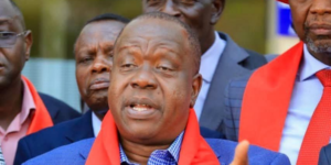 Dr Fred Matiang'i during opposition endorsement PHOTO/Jubilee/FB