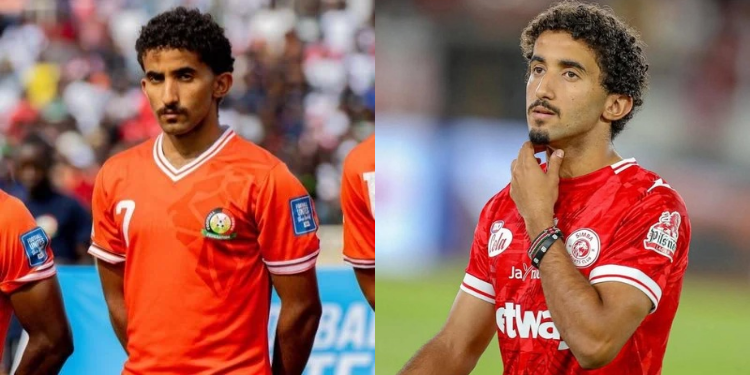 Harambee Stars and Simba SC Forward Mohammed Bajaber PHOTO/Collage ACC/X