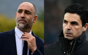 Collage photo of Tottenham New Manager Igor Tudor and Arsenal's Mikel Arteta PHOTO/Club Accounts