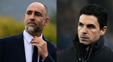 Collage photo of Tottenham New Manager Igor Tudor and Arsenal's Mikel Arteta PHOTO/Club Accounts