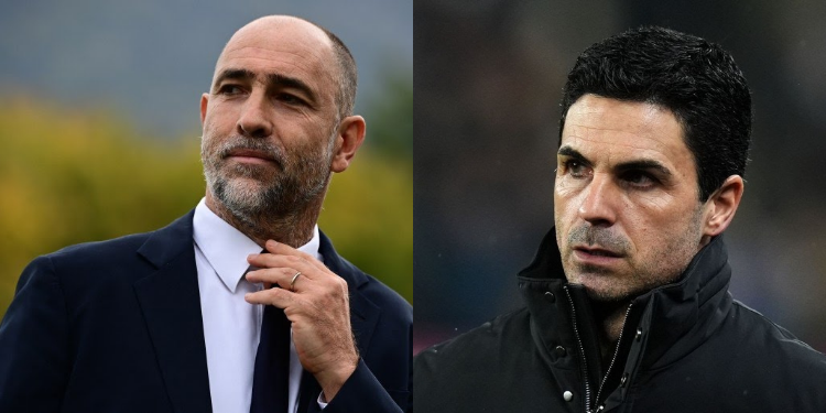 Collage photo of Tottenham New Manager Igor Tudor and Arsenal's Mikel Arteta PHOTO/Club Accounts