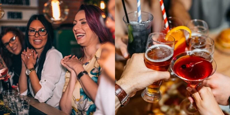 Images of GenZ taking alternative beverages leading to global loss in alcohol industry PHOTO/Getty Images