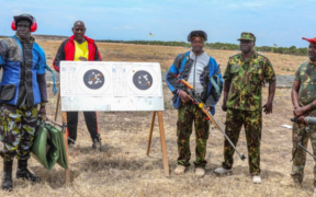 Shooters During the 87th Kenya Open Full-Bore Championship at the Kenya Defence Forces Rifle Range in Nanyuki. PHOTO/ DCI