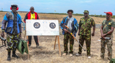 Shooters During the 87th Kenya Open Full-Bore Championship at the Kenya Defence Forces Rifle Range in Nanyuki. PHOTO/ DCI