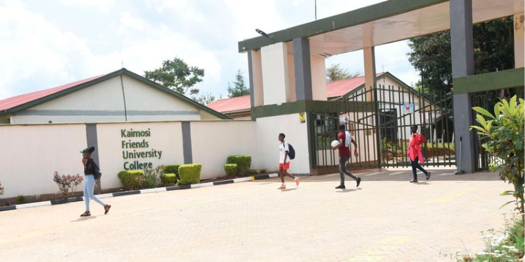 Kaimosi Friends University College Main Gate in Vihiga County. PHOTO/ Nation