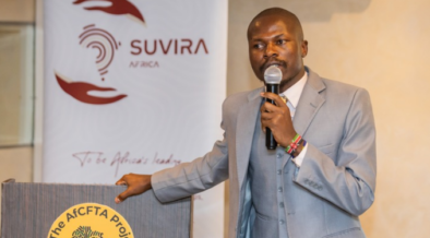 Suvira Africa Executive Director Charles Nyakumbo During the AfCFTA's Roundtable Discussion at Four Point by Sheraton Hotel in Nairobi. PHOTO/ Suvira Africa.
