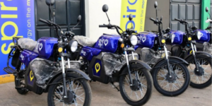 Spiro Motorcycles in a Dealership Shop in Kenya. PHOTO/ Spiro