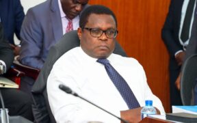 Bungoma Governor Kenneth Lusaka appearing before the Senate's Public Accounts Committee. Photo/Parliament of Kenya/FB