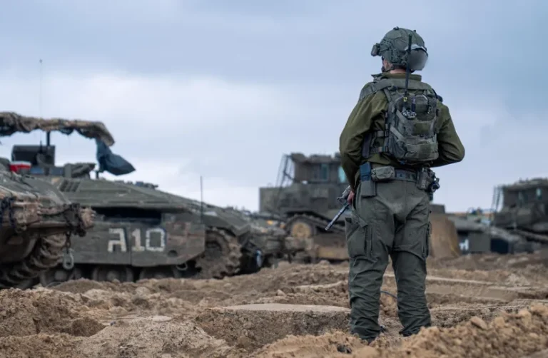 IDF Armor Brigade 7 soldiers operate in Gaza on Wednesday, January 14, 2026. (credit: IDF SPOKESPERSON'S UNIT)