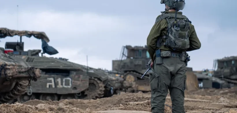 IDF Armor Brigade 7 soldiers operate in Gaza on Wednesday, January 14, 2026. (credit: IDF SPOKESPERSON'S UNIT)
